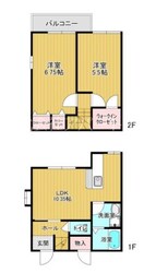 新水前寺駅 徒歩5分 1-2階の物件間取画像